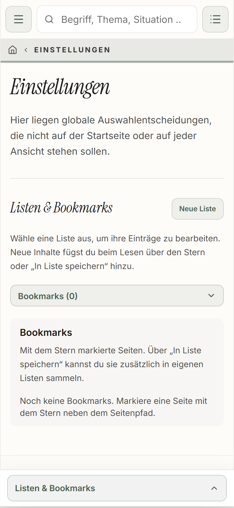 Marcus’Mind: Eine eigene Liste zusammenstellen