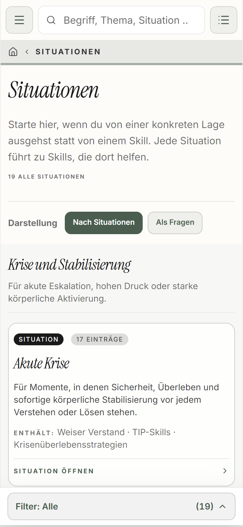Gerade ist vieles zu viel. Ich suche einen ersten Schritt.