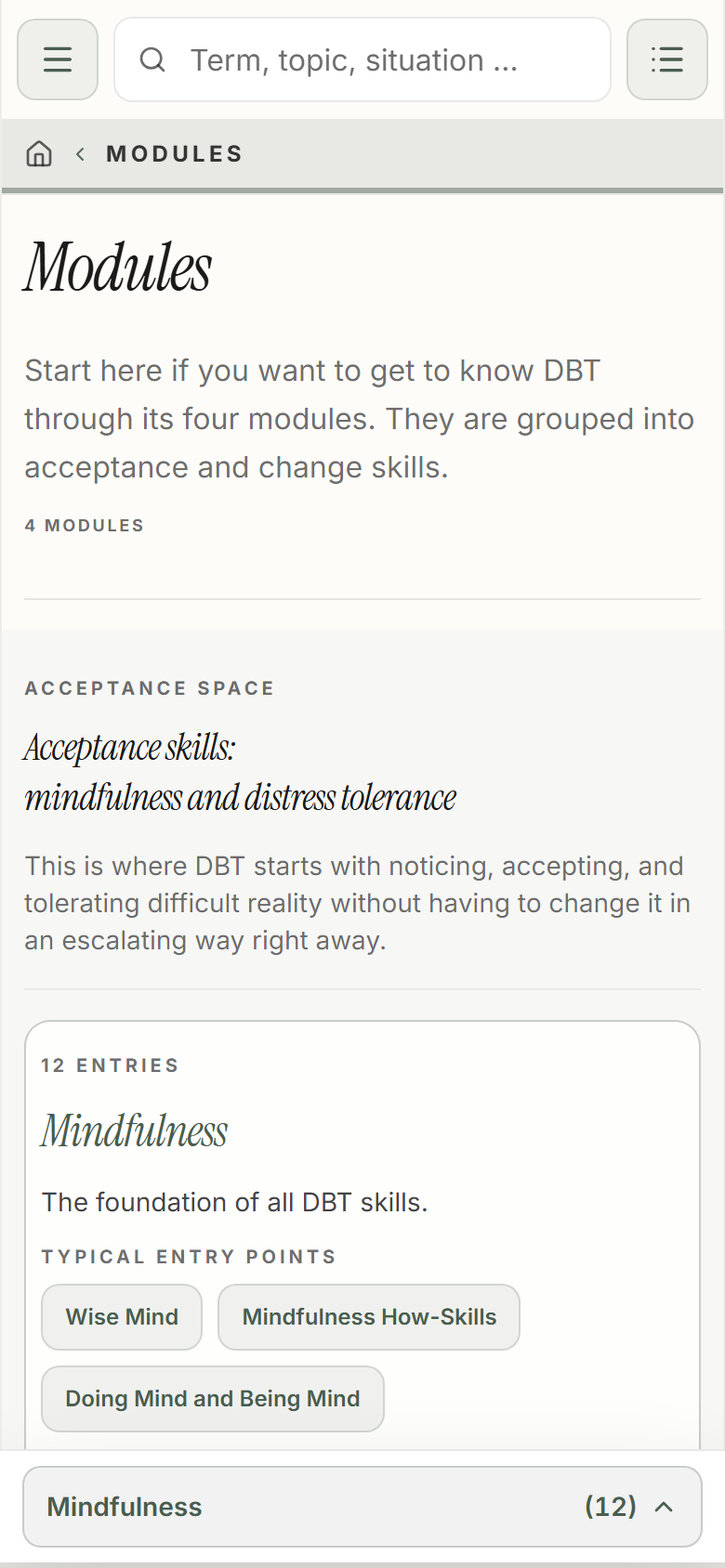 I want to understand DBT as a whole.