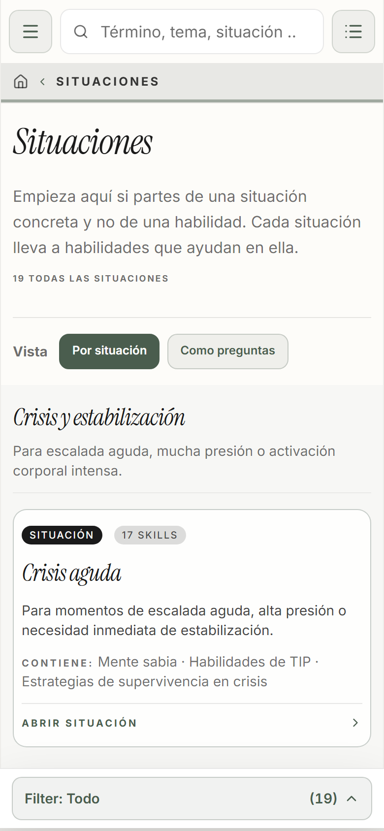 «Ahora mismo todo me desborda. Busco un primer paso».